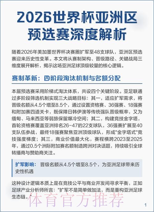 2026世界杯比赛精准推荐与深度分析 2026世界杯比赛精准推荐与深度分析